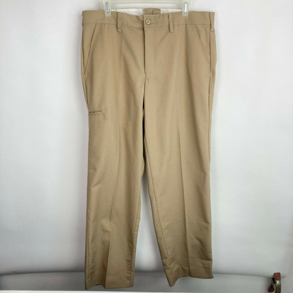 Red Kap High Rise Medium Wash Straight Dress Pants